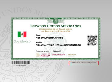 Certificación de CURP